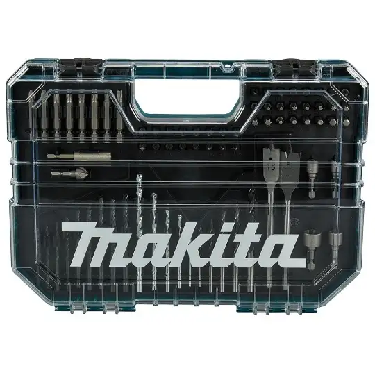 zestaw 75 szt. końcówek 1/4" i wierteł do drewna, metalu i betonu, Makita [E-15126]