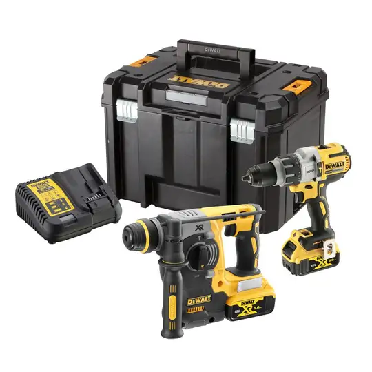 zestaw Combo DCD996+DCH273, 2x5.0Ah, 18V XR, DEWALT [DCK229P2T-QW]
