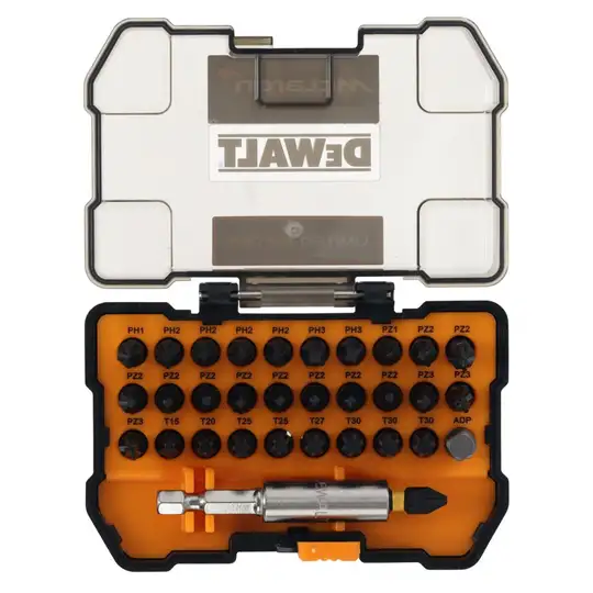 zestaw końcówek udarowych 1/4", 32 szt, FLEXTORQ, MCLAREN, DeWALT [DT70901T-QZ]
