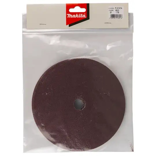 5 szt. fibrowa tarcza do szlifowania metalu i stali nierdzewnej, 180mm, ziarnistość 60, MAKITA [P-01074]