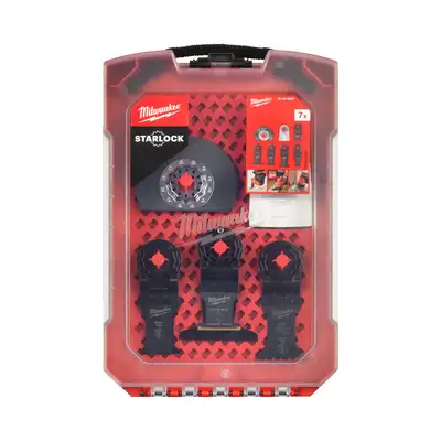 7 brzeszczotów do cięcia drewna, metalu, PVC, STARLOCK MILWAUKEE [48906087]
