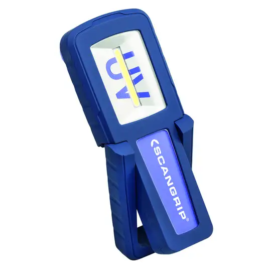 Akumulatorowa lampa inspekcyjna LED z funkcją światła UV, UV-FORM, SCANGRIP [03.5408]