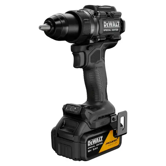 Akumulatorowa wiertarko-wkrętarka 2x5Ah, 18V XR, DEWALT [DCD81MP2T-QW] edycja MCLAREN