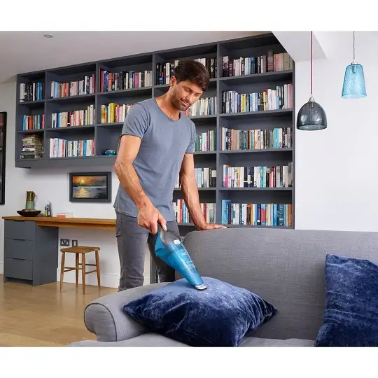 Akumulatorowy, bezworkowy odkurzacz ze stacją ładującą Wet &amp; Dry Dustbuster, Black+Decker [WDC215WA-QW] 7,2V Li-Ion