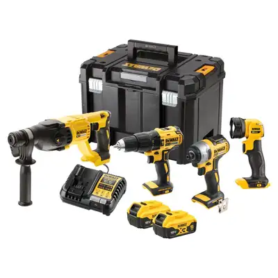 Akumulatorowy zestaw Combo DCD778 + DCF787 + DCH133 + DCL040, 2x5,0Ah, 18V XR DEWALT [DCK440P2T-QW]