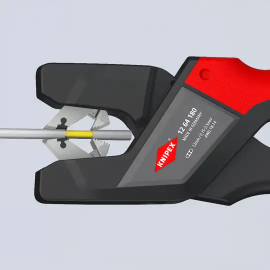 Automatyczne szczypce do ściągania izolacji, zakres 0,75-2,5mm², Knipex [12 64 180]