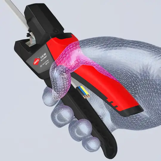 Automatyczne szczypce do ściągania izolacji, zakres 0,75-2,5mm², Knipex [12 64 180]