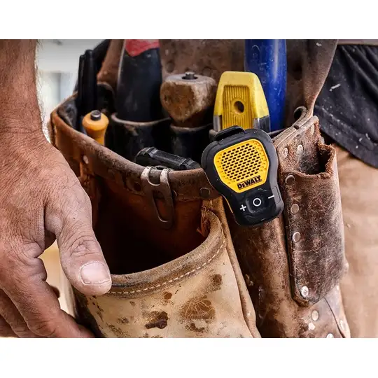 Bezprzewodowy głośnik z mikrofonem, PRO, DEWALT [EF-DXMA190-1148-DWG]