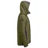 Bluza z kapturem, na suwak, khaki green/black, rozmiar L, FlexiWork [80443104006]