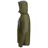 Bluza z kapturem, na suwak, khaki green/black, rozmiar L, FlexiWork [80443104006]