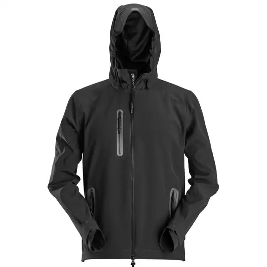 Bluza z kapturem, przeciwdeszczowa, na suwak, czarna, rozmiar M, SoftShel, Snickers [12180400005]