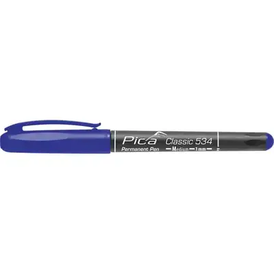 Marker permanentny, niebieski, okrągły 1.0 mm, PICA [534/41]