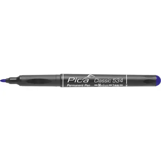 Marker permanentny, niebieski, okrągły 1.0 mm, PICA [534/41]