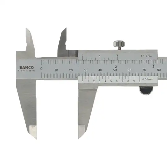 Suwmiarka analogowa noniuszowa ze śrubą blokującą 150mm BAHCO [1150-1/2H/P]