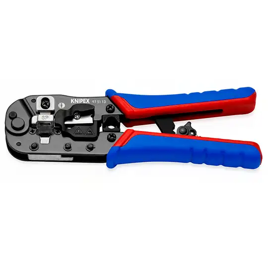 Szczypce do zagniatania złączy typu RJ45, KNIPEX [97 51 13]