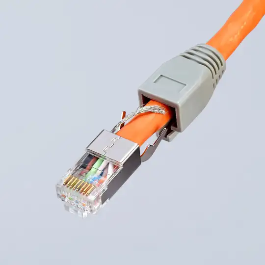 Szczypce do zagniatania złączy typu RJ45, KNIPEX [97 51 13]