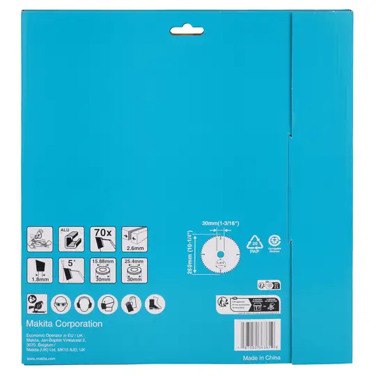 Tarcza tnąca do aluminium 260x30mm 70 zębów, Makita [D-81723]
