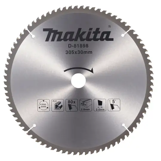 Tarcza tnąca do aluminium 305x30mm 80 zębów, Makita [D-81898]