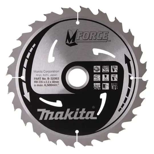 Tarcza tnąca do drewna, 235x30mm, 24 zębów, MFORCE, Makita [B-32063]