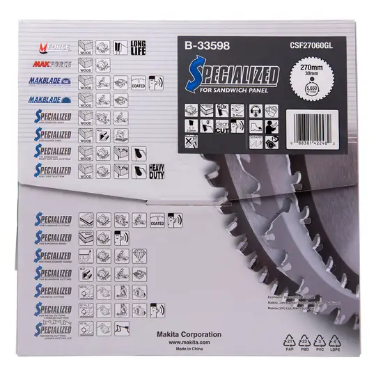 Tarcza tnąca do drewna z gwoździami, 190x30mm, 24 zęby, Specialized, Makita [B-33118] (1)