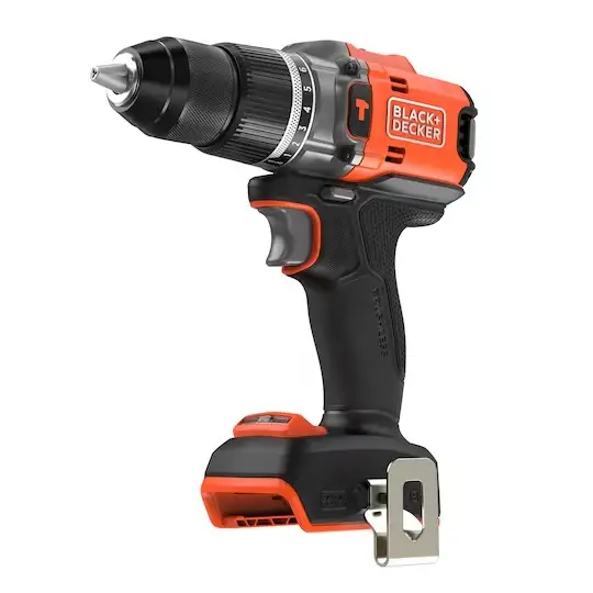 ZESTAW BEZSZCZOTKOWY: wiertarko-wkrętarka udarowa bezszczotkowa 18 V + szlifierka kątowa bezszczotkowa 18 V 115 mm (zawiera akumulatory 2 Ah i 4 Ah, ładowarkę 1 A i torbę transportową) Black + Decker [BCK24D1M1SB-QW]