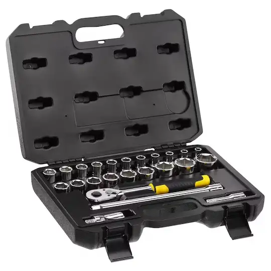 Zestaw 24 szt. nasadek 1/2", 8-32mm, grzechotka, Stanley [STMT82830-1]