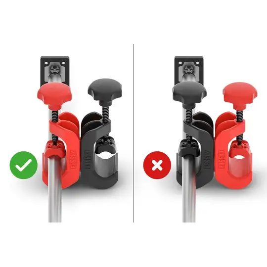 Złącze krzyżowe, zakres 360°, obciążenie 30kg, Bessey [STE-CC-SET]