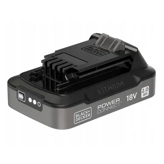 akumulator z wskaźnikiem naładowania 18V / 2,0Ah, Li-Ion, Black+Decker [BDL2018S-XJ]