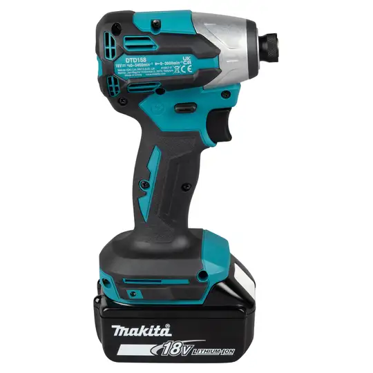 akumulatorowa kompaktowa zakrętarka udarowa, LXT, 1/4'', 18V, Makita [DTD158Z]