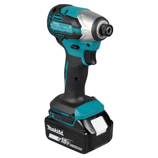 akumulatorowa kompaktowa zakrętarka udarowa, LXT, 1/4'', 18V, Makita [DTD158Z]