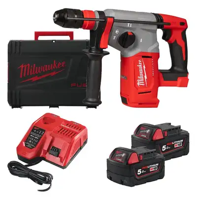akumulatorowa młotowiertarka, SDS+, 2,3J, 2x5,0Ah, 18V, M18, M18 BLHX-502X, Milwaukee [4933478892]