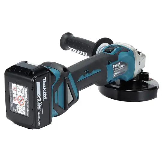 akumulatorowa szlifierka kątowa 125mm 18V, 3x5,0Ah Makita [DGA511RT3J]