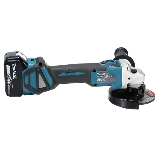 akumulatorowa szlifierka kątowa 125mm 18V, 3x5,0Ah Makita [DGA511RT3J]