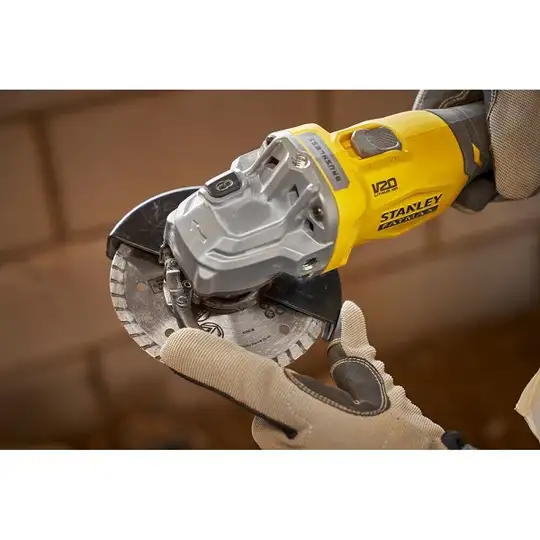 akumulatorowa szlifierka kątowa 125mm, 18V, FATMAX V20, Stanley [SFMCG710B-XJ]