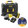 akumulatorowa szlifierka kątowa 125mm, 18V, FATMAX V20, Stanley [SFMCG710M1T-QW-IW8082106] 4,0Ah + 10szt. tarcz do metalu