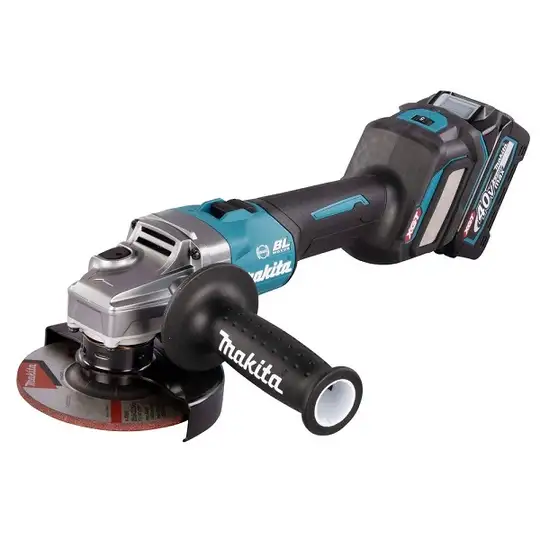 akumulatorowa szlifierka kątowa 125mm, 40V max Li-Ion, serii XGT, 2 x 4,0 Ah, Makita [GA023GM201]
