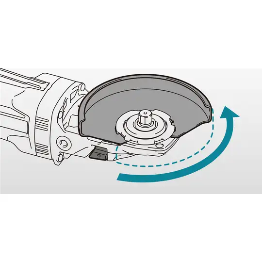 akumulatorowa szlifierka kątowa 125mm, 40V max, XGT, Makita [GA055GZ01]