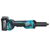 akumulatorowa szlifierka prosta, 40V max XGT, 6mm, Makita [GD002GM201] 2x4,0Ah, włącznik łopatkowy