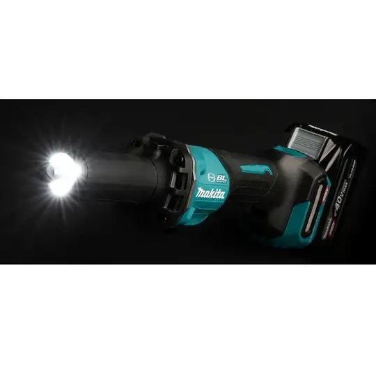 akumulatorowa szlifierka prosta, 40V max XGT, 6mm, Makita [GD002GM201] 2x4,0Ah, włącznik łopatkowy