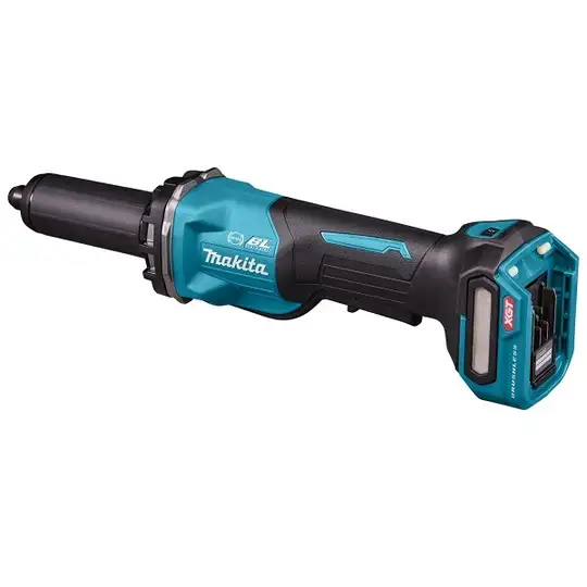 akumulatorowa szlifierka prosta, 40V max XGT, 6mm, Makita [GD002GZ] włącznik łopatkowy