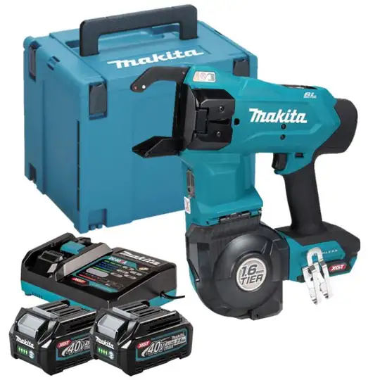 akumulatorowa wiązarka do prętów zbrojeniowych 40V max XGT Makita [TR001GD203] 2x2,5Ah