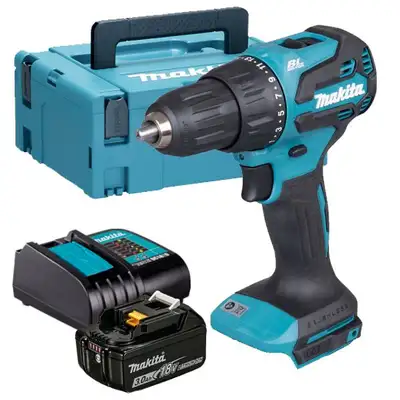 akumulatorowa wiertarko-wkrętarka udarowa 18V, 65Nm, Makita [DHP490SF1J] 3,0Ah, LXT