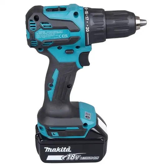 akumulatorowa wiertarko-wkrętarka udarowa 18V, 65Nm, Makita [DHP490SF1J] 3,0Ah, LXT