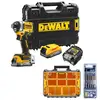 akumulatorowa zakrętarka udarowa 1/4", 2x1,7Ah, 18V XR, POWERSTACK, DeWalt [DCF860E2T-QW] + oragnizer i wiertła gratis