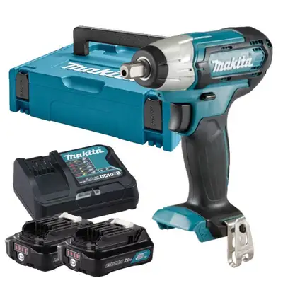 akumulatorowy klucz udarowy 1/2", 145Nm, 12V max, Makita [TW141DSAJ] 2x2,0Ah, CXT