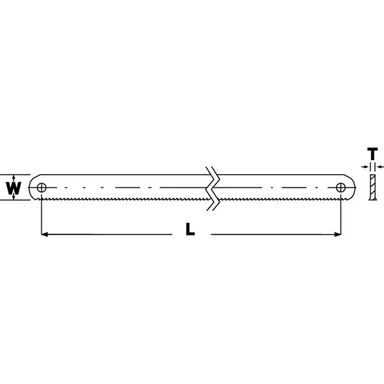 brzeszczot maszynowy o długości 650mm, 6 zębów/cal, Bahco [3809-650-50-2.50-6]