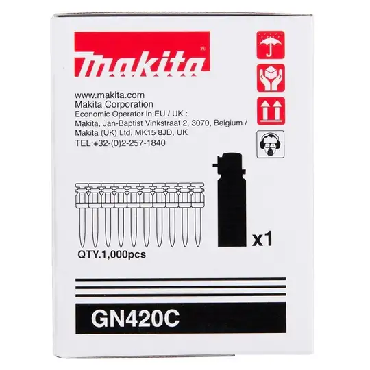 gwoździe do betonu 3,1x22mm + gaz, Makita [196287-1] do gwoździarki GN420C, 1000szt.