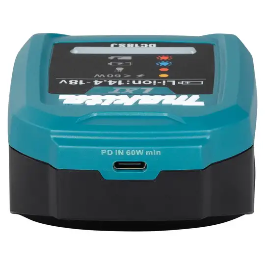 ładowarka USB do akumulatorów Makita 14,4V i 18V LXT, DC18SJ, MAKITA [1915U4-1]