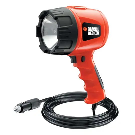 lampa halogenowa, zasilana z gniazda zapalniczki, 12V, BLACK+DECKER [BDSL300-XJ]