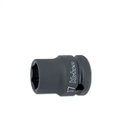 nasadka udarowa cienkościenna, 6-kątna 1/2" do śrub 3/8", Koken [14401A 3/8"]